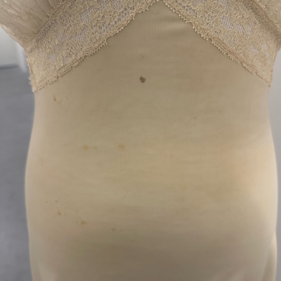Vintage Cream Lace Slip Grunge Indie - Picture 2 of 6